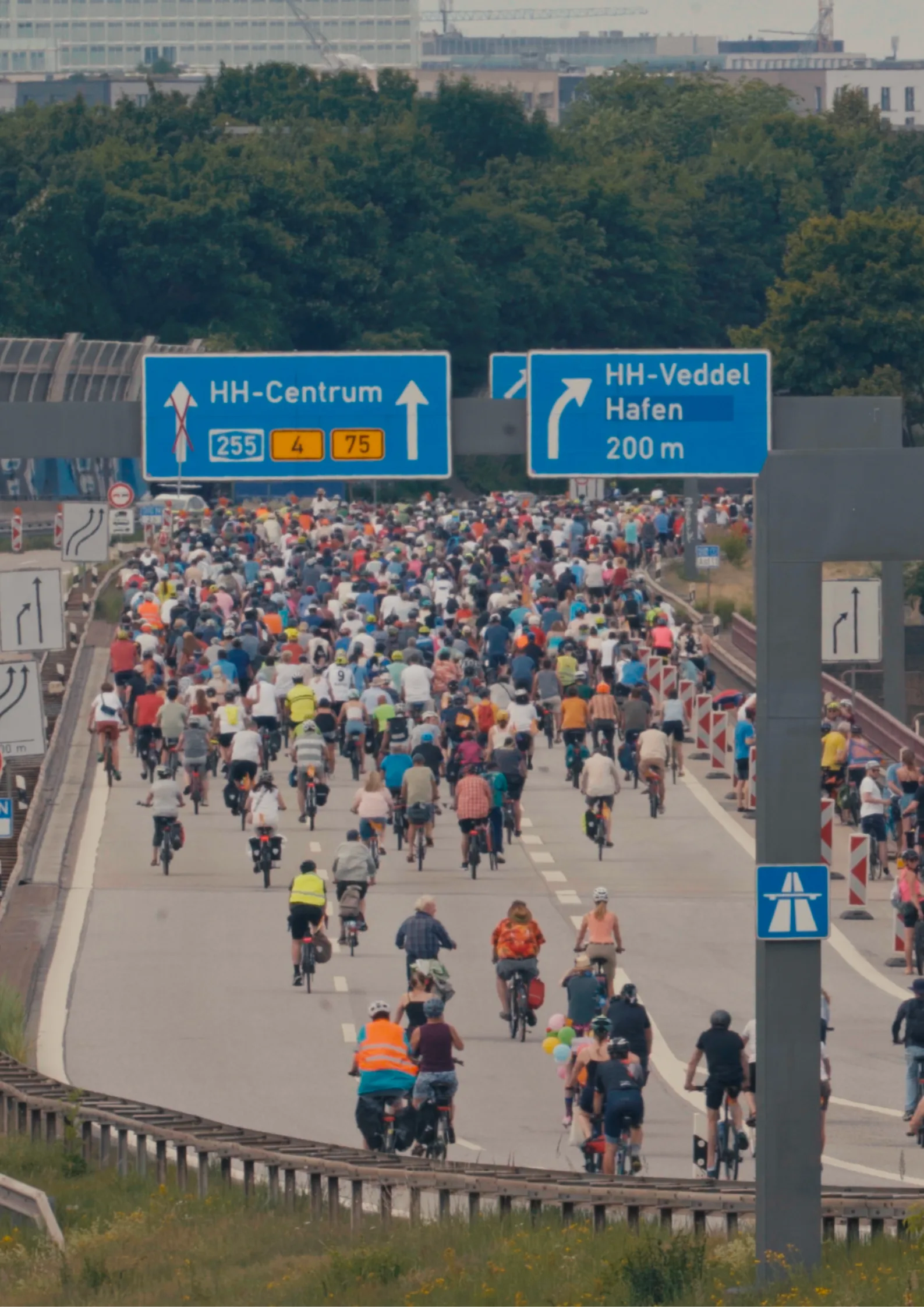 Filmstill Cycling Cities – Fahrradinfrastruktur in Hamburg